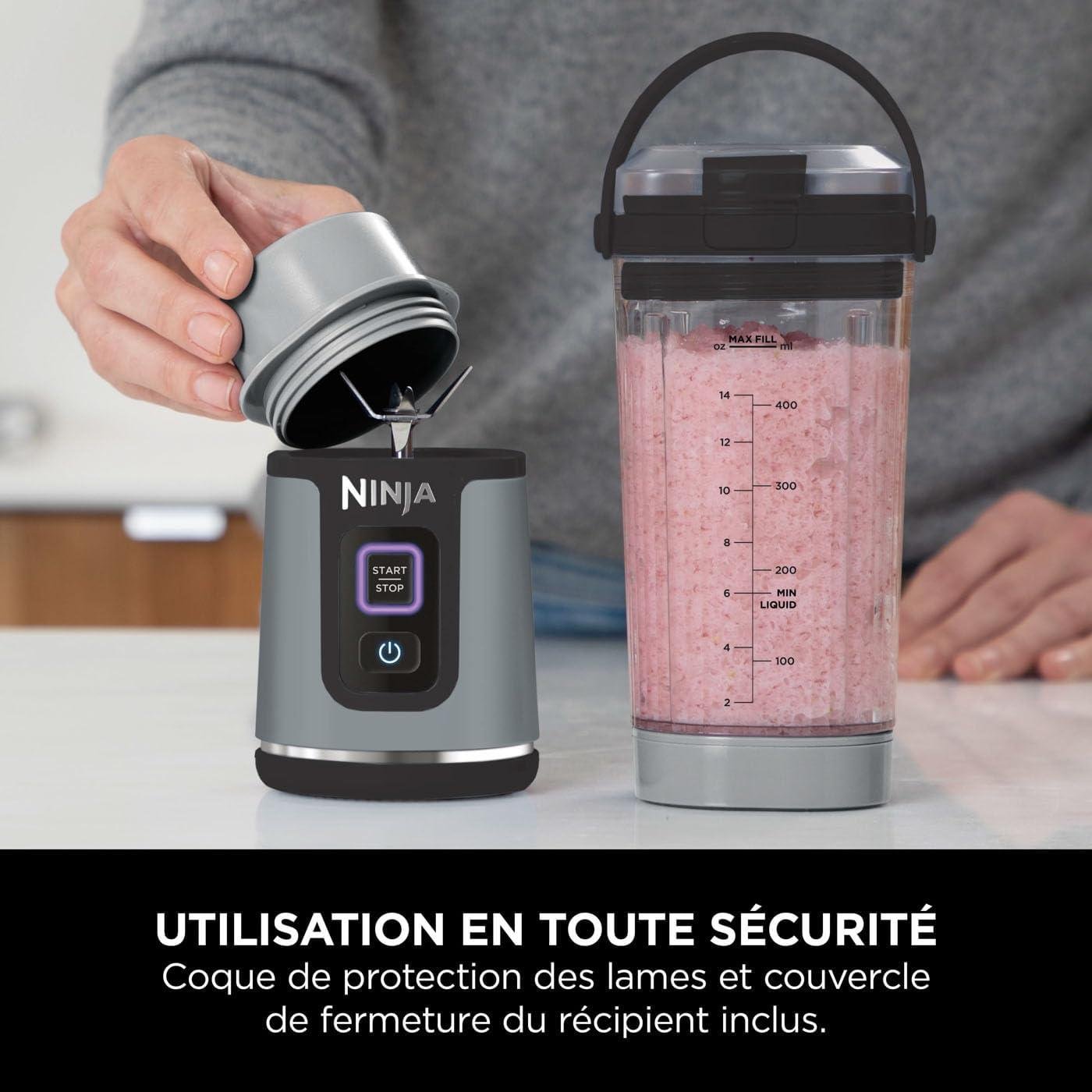 Blender Mixeur Portable À Main 530mL Sans Fil - Rechargeable USB - Ninja Blast BC151EUBK – Image 7