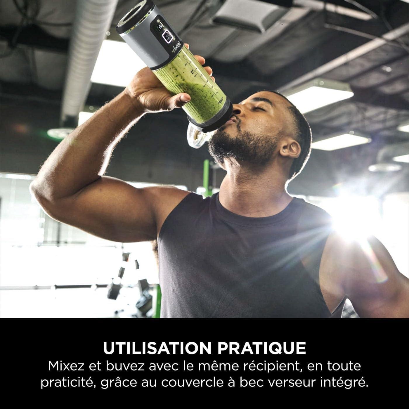 Blender Mixeur Portable À Main 530mL Sans Fil - Rechargeable USB - Ninja Blast BC151EUBK – Image 8