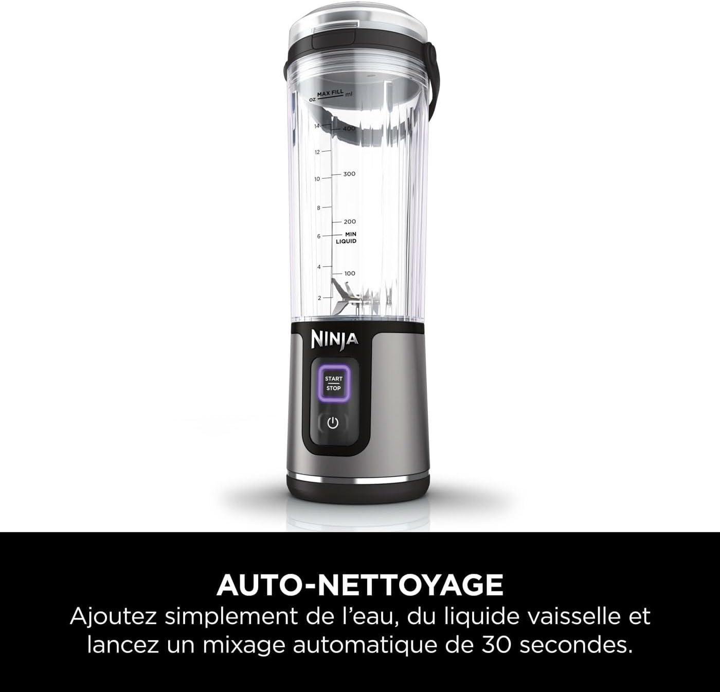 Blender Mixeur Portable À Main 530mL Sans Fil - Rechargeable USB - Ninja Blast BC151EUBK – Image 3