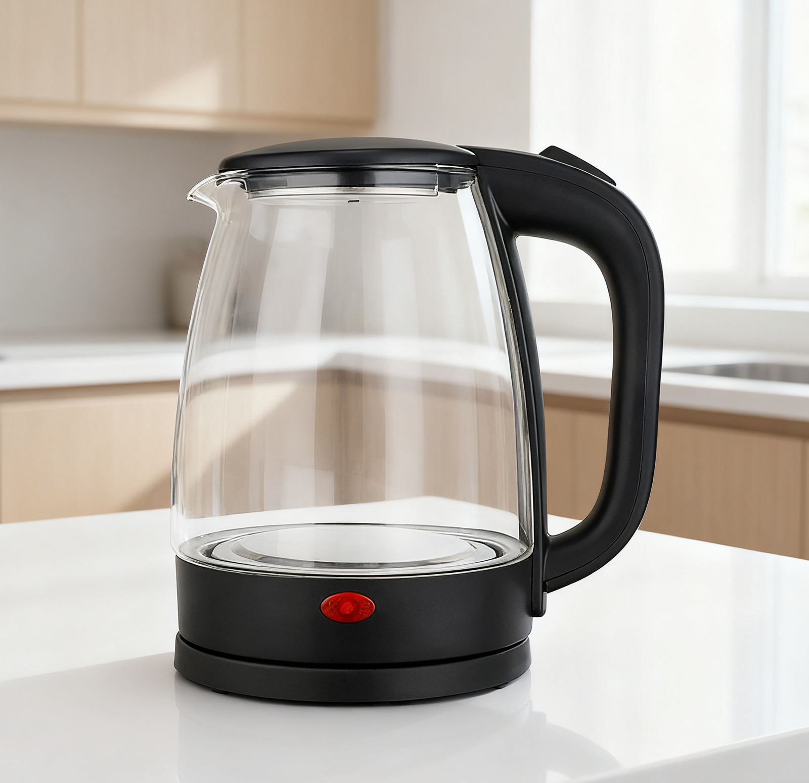 Bouilloire Électrique Sans Fil 1.5 L 1500W En Verre - Silver Crust KL-SG8841 – Image 2