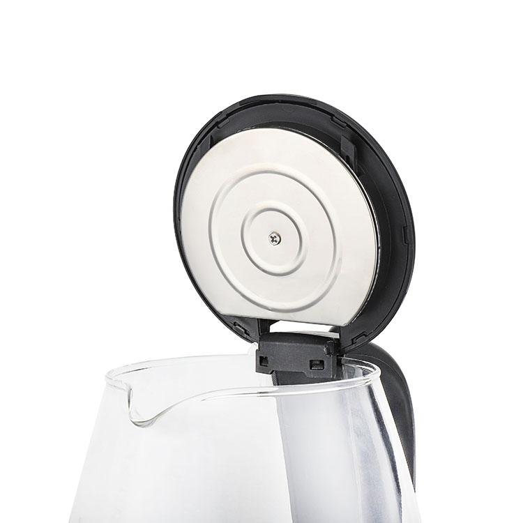 Bouilloire Électrique Sans Fil 1.5 L 1500W En Verre - Silver Crust KL-SG8841 – Image 5