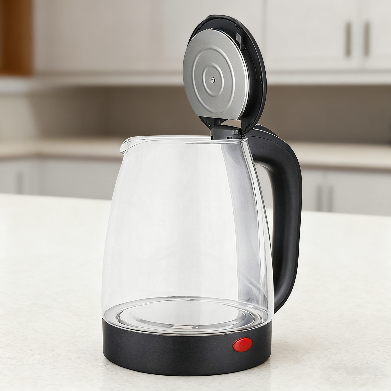 Bouilloire Électrique Sans Fil 1.5 L 1500W En Verre - Silver Crust KL-SG8841 – Image 7