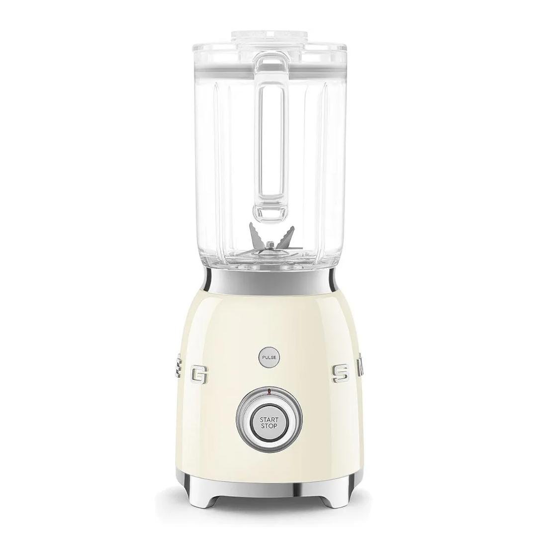خلاط كهربائي بسعة 1.5 لتر وقوة 800 واط مع 4 سرعات و4 وظائف – تصميم كلاسيكي من خمسينيات القرن الماضي باللون كريمي – Smeg BLF03CREU - الصورة 5