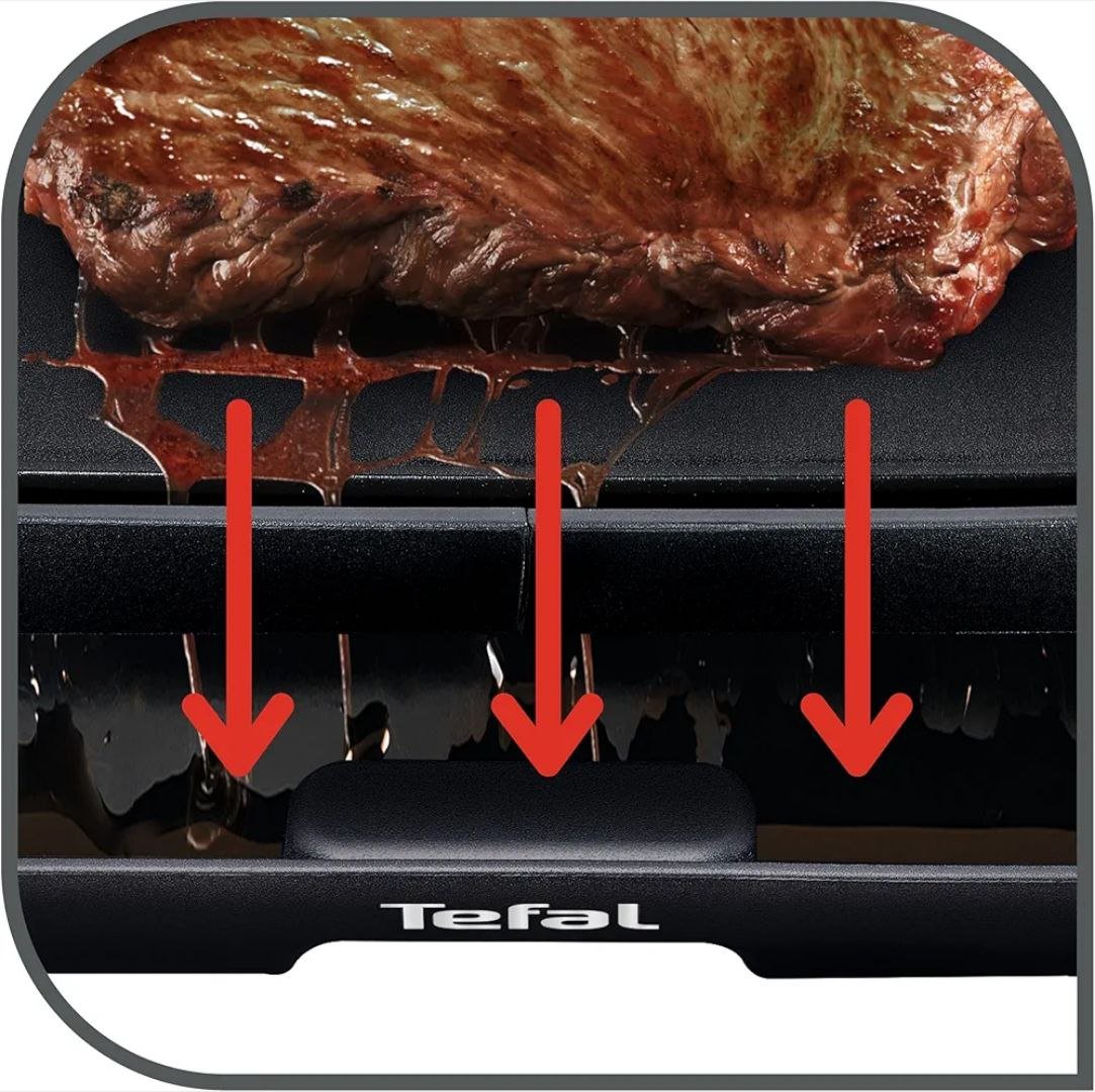 Plaque De Grill Plancha Électrique 2000W Avec Thermostat Réglable Tefal Malaga CB501812 – Image 3