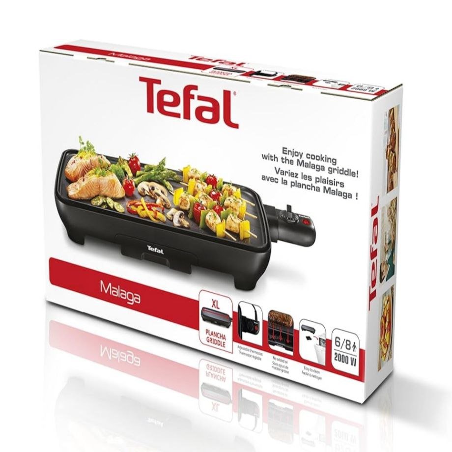 Plaque De Grill Plancha Électrique 2000W Avec Thermostat Réglable Tefal Malaga CB501812 – Image 7