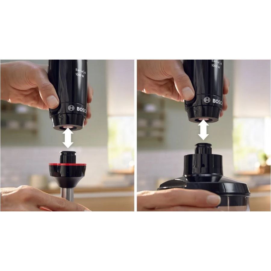 خلاط يدوي 4 في 1 - 1000 واط مع مفرمة ومضرب وكأس قياس – Bosch ErgoMaster Series 4 MSM4B621 – صنع في سلوفينيا - الصورة 4
