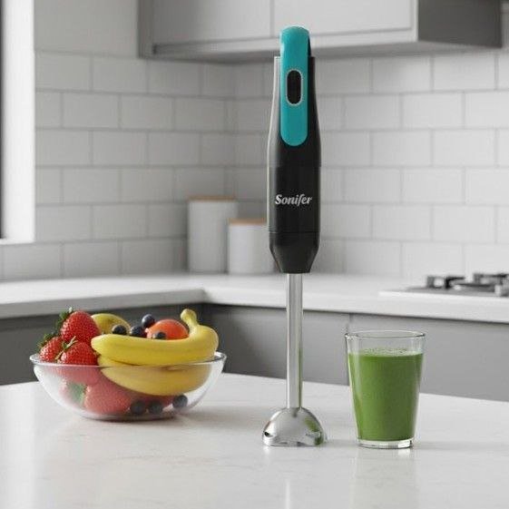 خلاط يدوي من الفولاذ المقاوم للصدأ 3 في 1 بقدرة 300 واط، مع خفاقة وكأس قياس – Sonifer SF-8165 - الصورة 12