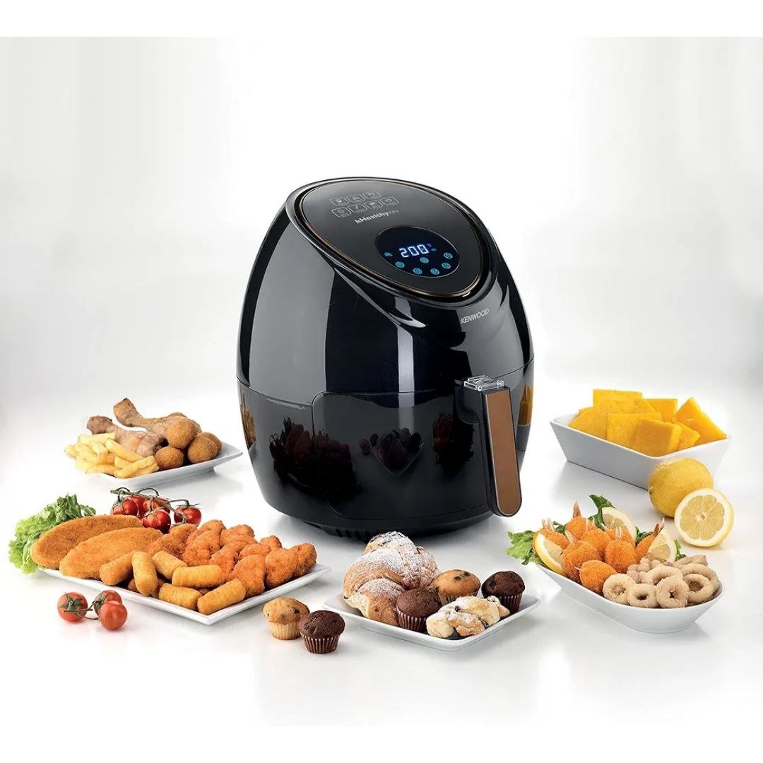 مقلاة هوائية بدون زيت 5.5 لتر 1800 واط سعة 2.4 كغ مع 7 برامج وشاشة لمس – Kenwood kHealthy Fry HFP50 - الصورة 2