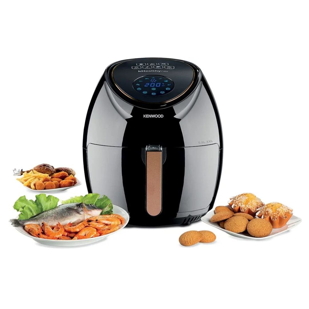 مقلاة هوائية بدون زيت 5.5 لتر 1800 واط سعة 2.4 كغ مع 7 برامج وشاشة لمس – Kenwood kHealthy Fry HFP50 - الصورة 4