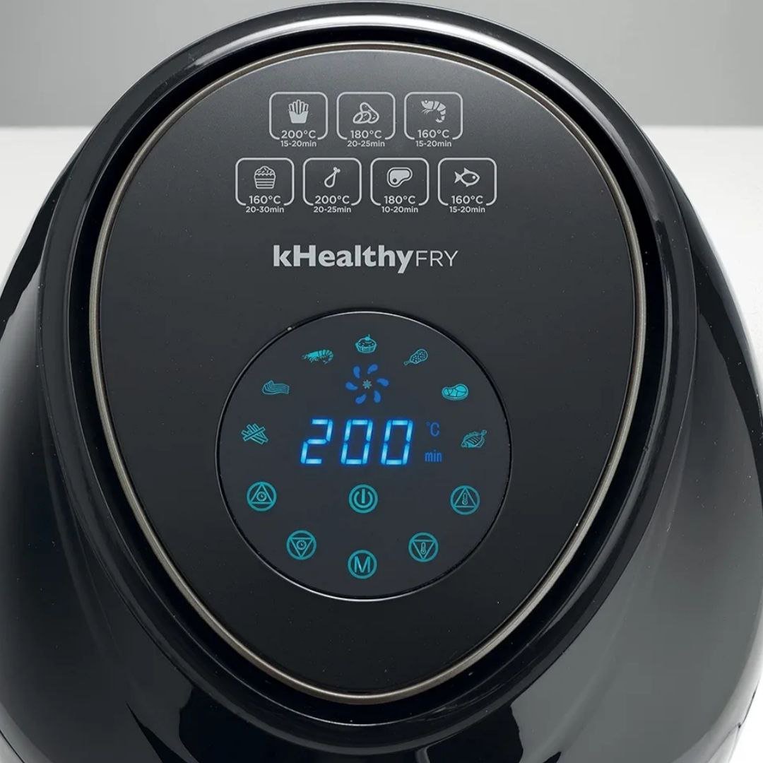 مقلاة هوائية بدون زيت 5.5 لتر 1800 واط سعة 2.4 كغ مع 7 برامج وشاشة لمس – Kenwood kHealthy Fry HFP50 - الصورة 5