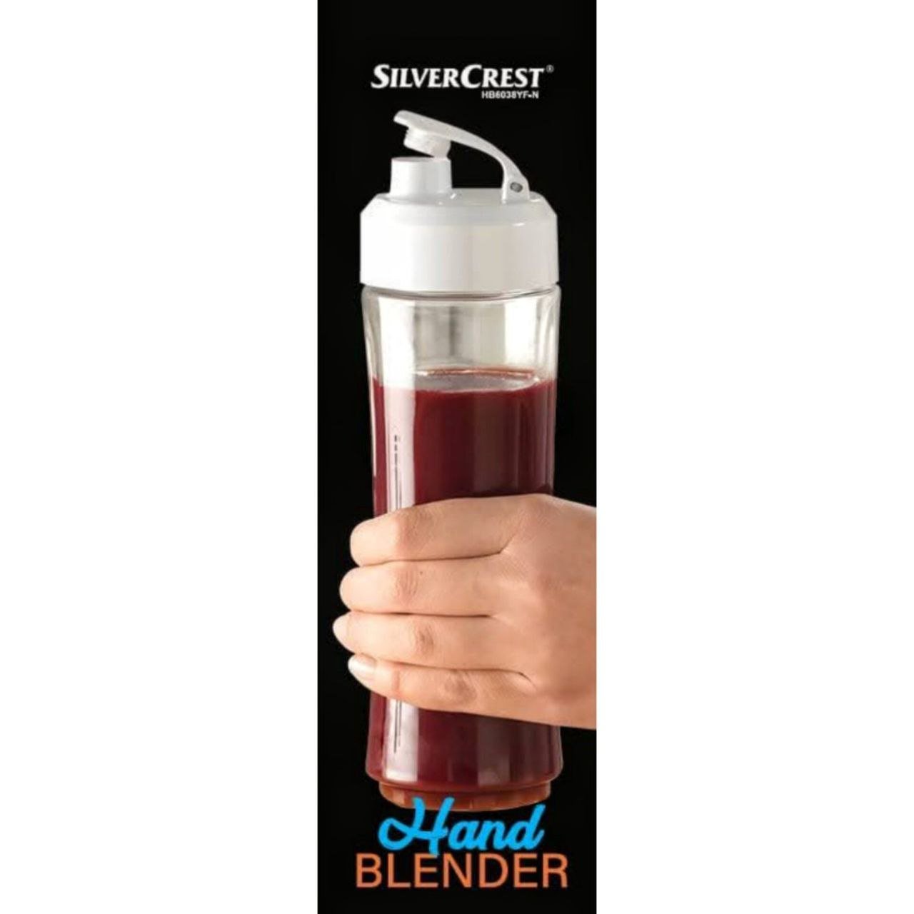 Bras Mixeur Avec Mini Blender 2en1 600W 2 Vitesses avec Verre Doseur 0.6L SilverCrest HB6038YF-N – Image 5