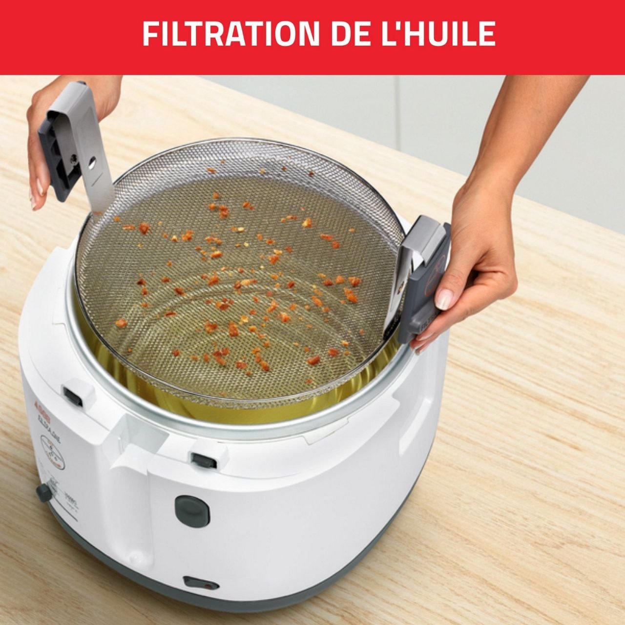Friteuse Électrique à huile 2.1 Litres 1.2KG 1900W Seb Filtra One FF162100 – Image 3