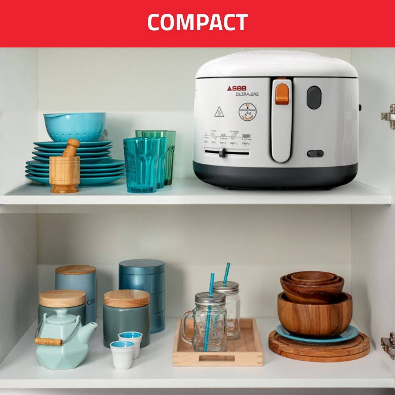 Friteuse Électrique à huile 2.1 Litres 1.2KG 1900W Seb Filtra One FF162100 – Image 6