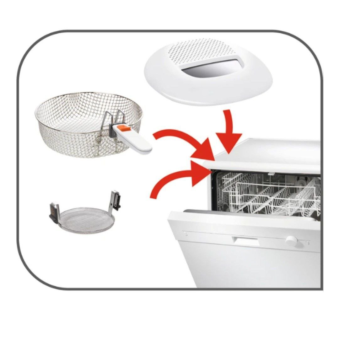 Friteuse Électrique à huile 2.1 Litres 1.2KG 1900W Seb Filtra One FF162100 – Image 7