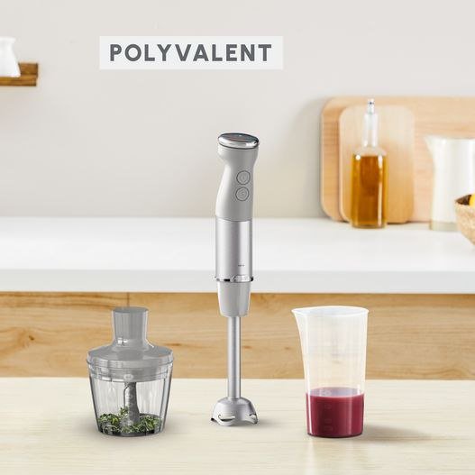 Bras Mixeur Plongeant 2en1 - 1000W 20 Vitesses et Mode Silencieux Inox - Moulinex QuickChef+ DD672B10 – Image 2