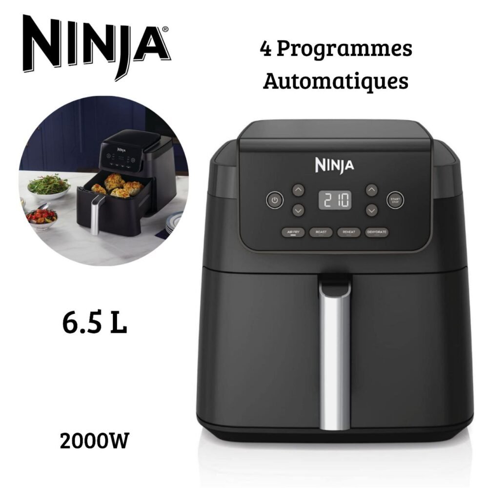 Friteuse Air Fryer sans huile 6.2L 2000W 4 Programmes NINJA MAX PRO AF170EU
