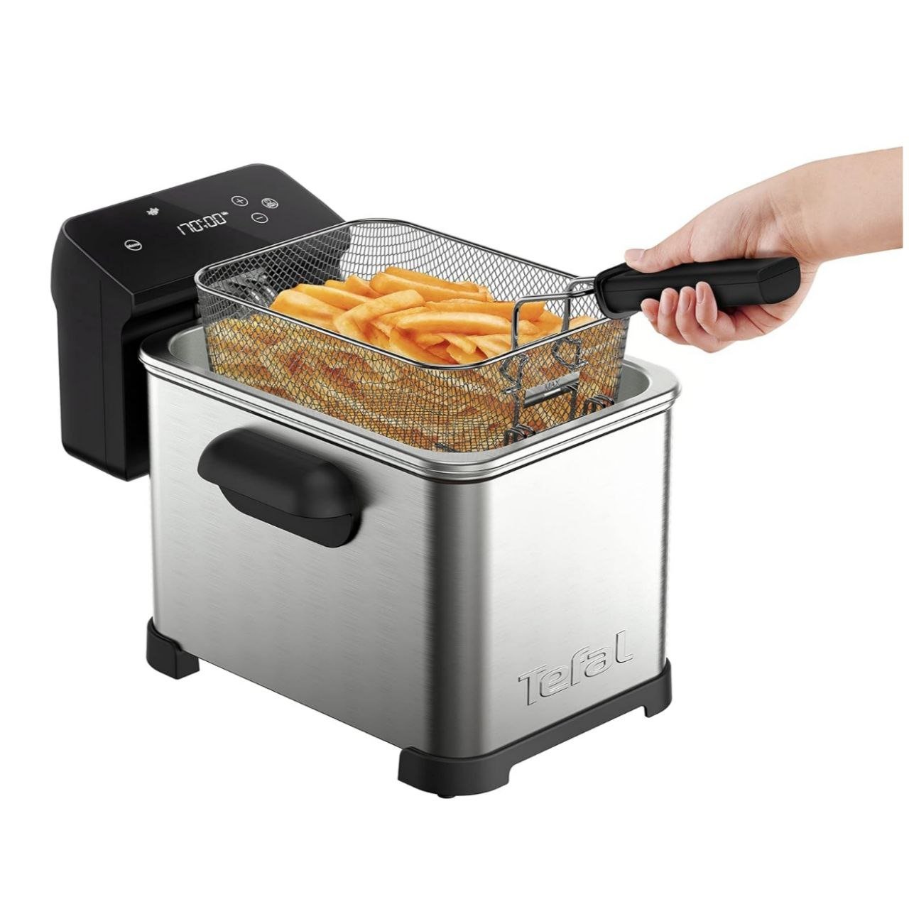 Friteuse Électrique à huile 4L 1.3KG 2400W avec 6 Programmes Tactile En Inox - Tefal FR507D10 – Image 3
