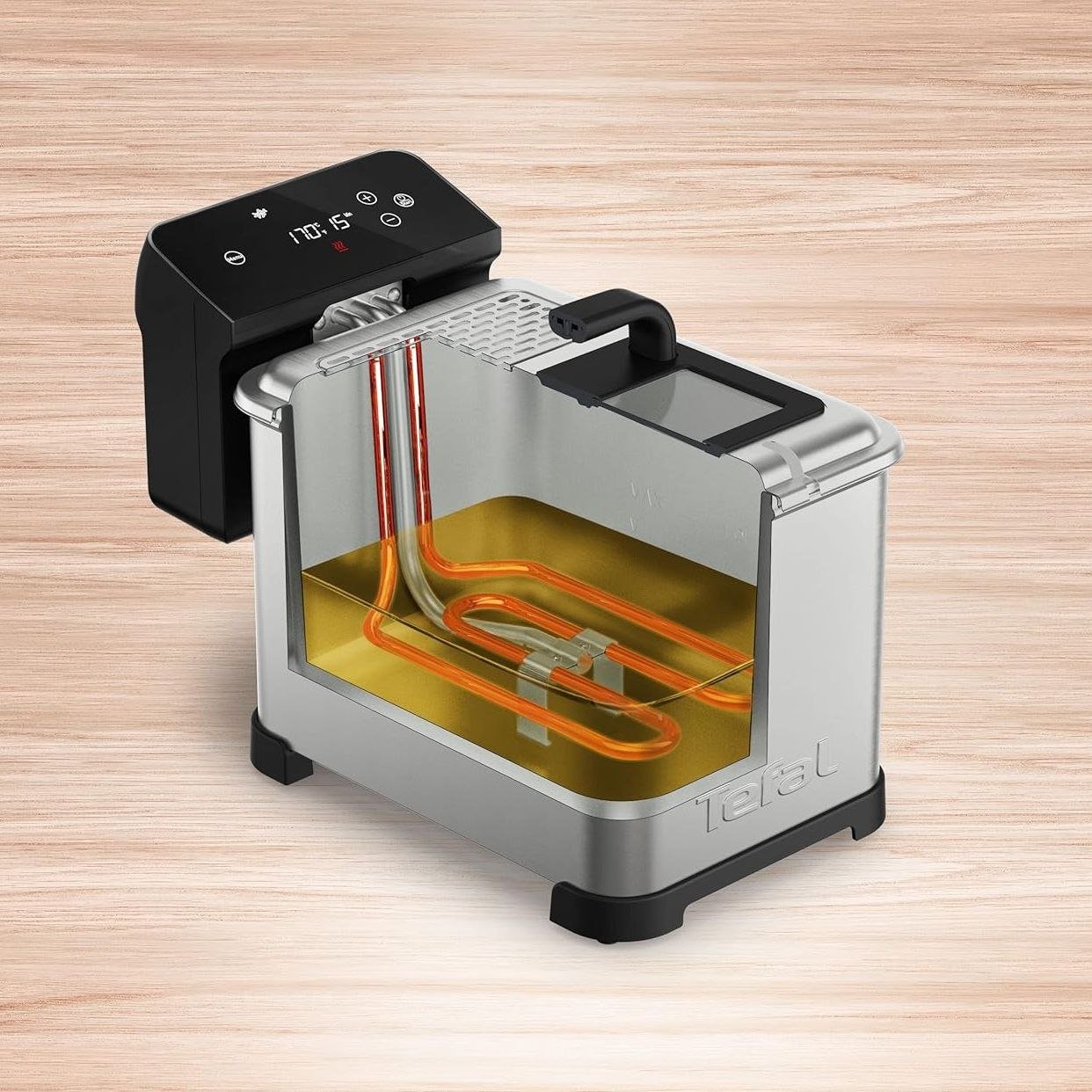 Friteuse Électrique à huile 4L 1.3KG 2400W avec 6 Programmes Tactile En Inox - Tefal FR507D10 – Image 5