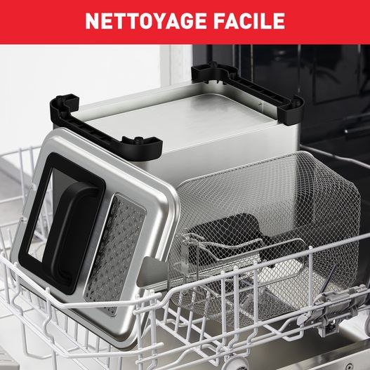 Friteuse Électrique à huile 4L 1.3KG 2400W avec 6 Programmes Tactile En Inox - Tefal FR507D10 – Image 8