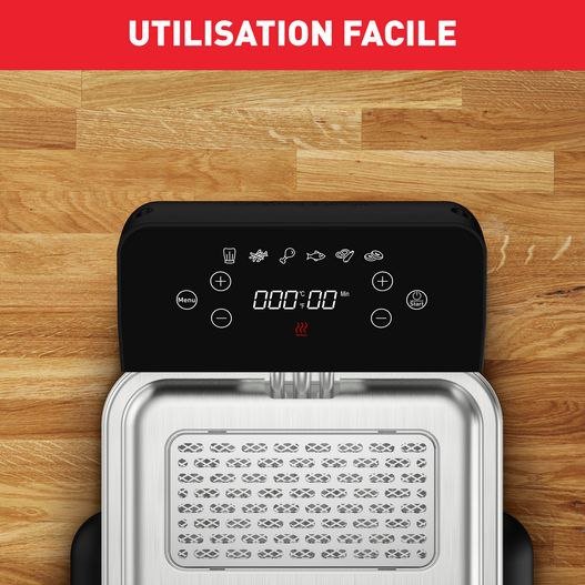 Friteuse Électrique à huile 4L 1.3KG 2400W avec 6 Programmes Tactile En Inox - Tefal FR507D10 – Image 7
