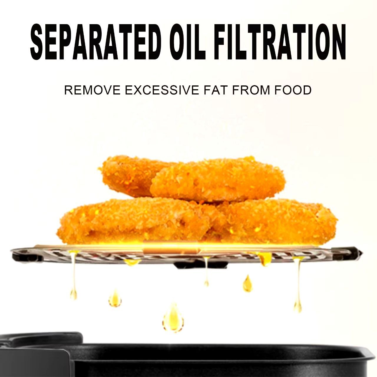 Friteuse Air Fryer 8L 1700W sans huile 8 Programmes avec Écran Tactile LED - Sonifer SF-1030 – Image 4