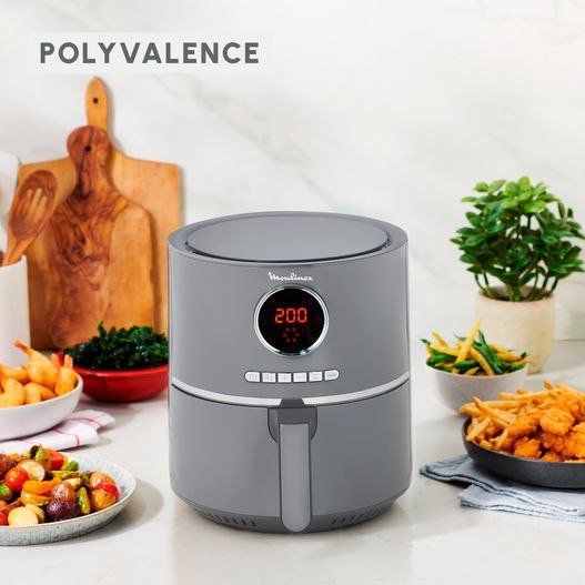Friteuse Air Fryer sans huile 4.2 1630W 8 Programmes LCD Moulinex Easy Fry Ultra EZ111B10 – Image 6