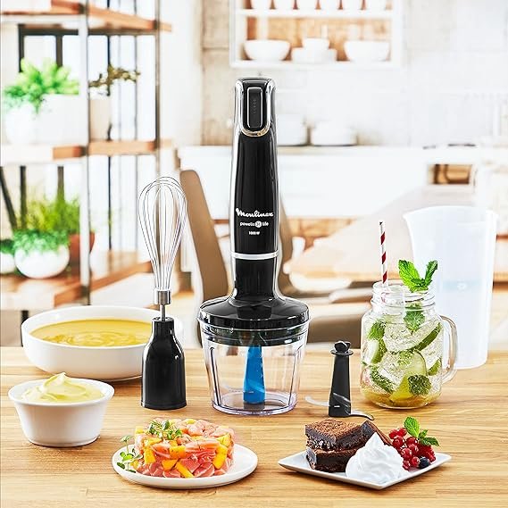 Bras Mixeur Plongeant 4 Accessoires 1000W et 4 Lames - Moulinex infinyforce DD944810 – Image 2