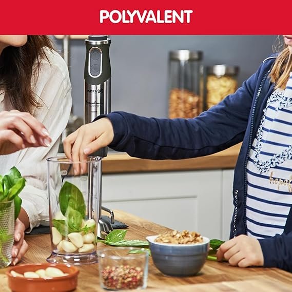 خلاط يدوي 4 في 1 بقوة 1000 واط و10 سرعات مع مفرمة وهراسة بطاطا – Moulinex QuickChef DD65H810 - الصورة 3