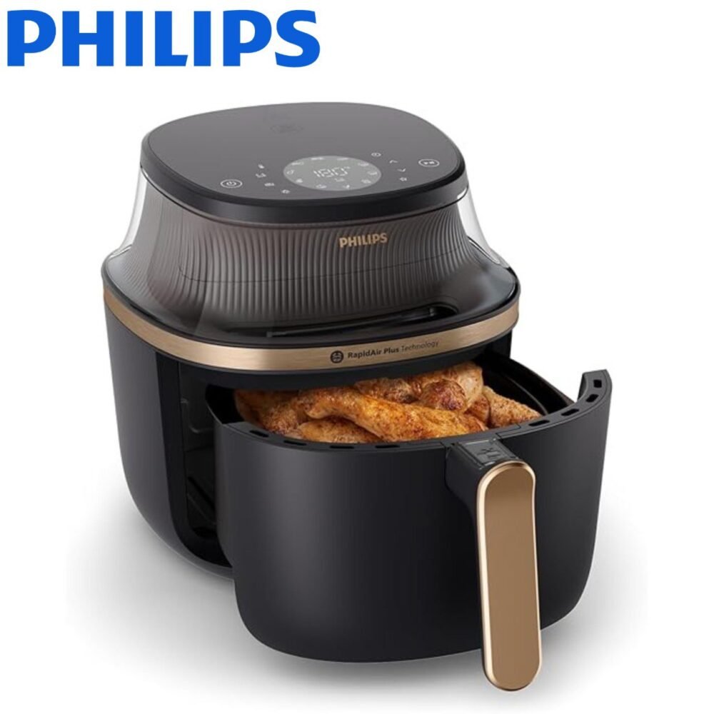 Friteuse Air Fryer Sans Huile 6.2L 1700W 12 Programmes Avec Fenêtre Philips Série 3000 NA332/09