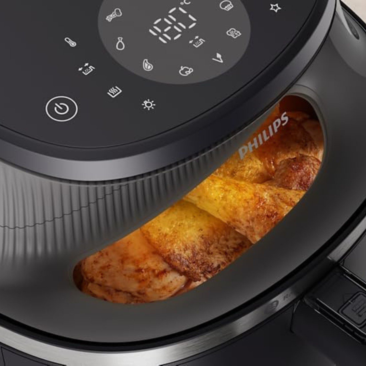Friteuse Air Fryer Sans Huile 6.2L 1700W 12 Programmes Avec Fenêtre Philips Série 3000 NA332/09 – Image 3