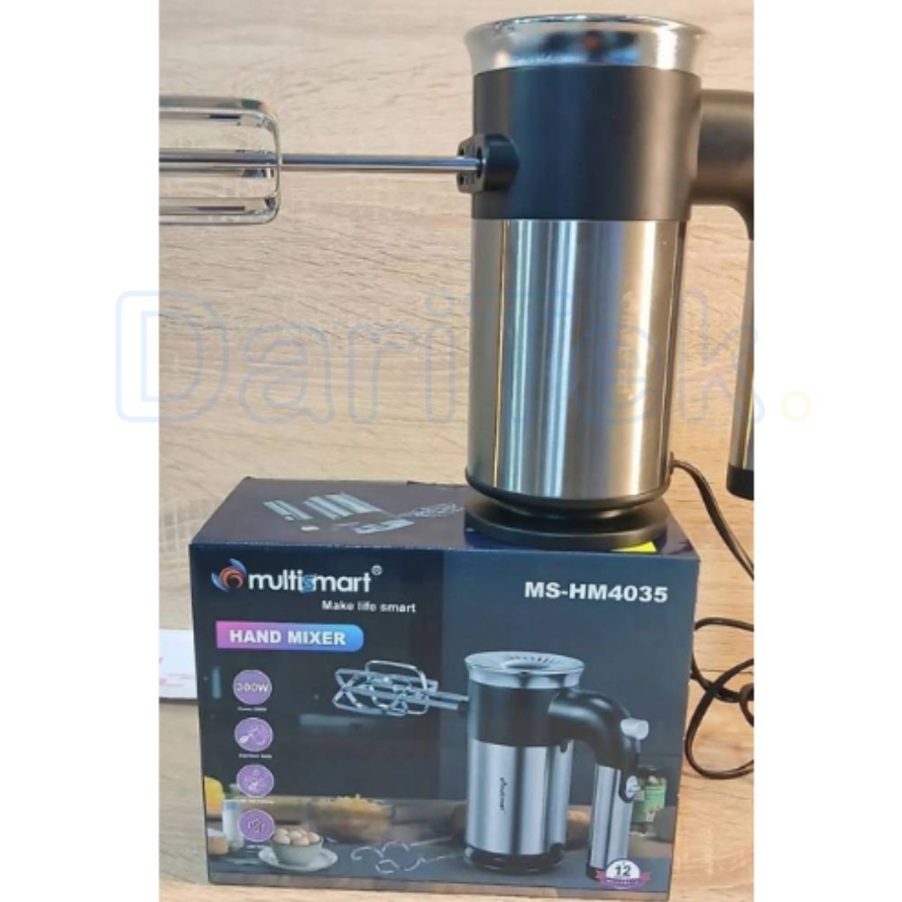 خلاط يدوي كهربائي 300 واط بخمس سرعات – Multismart HM4035 - الصورة 5