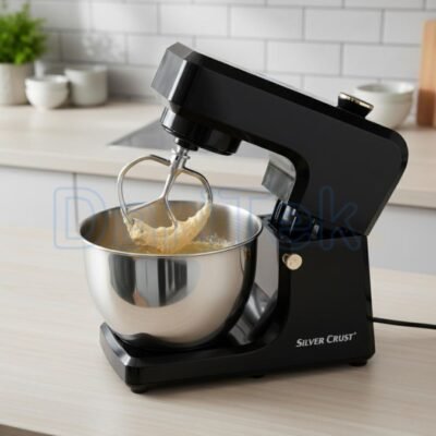 عجانة بخطاف مزدوج بقوة 1900 واط سعة 8 لتر مع شاشة رقمية و3 برامج أوتوماتيكية - SILVER CRUST SM1511T DariTek