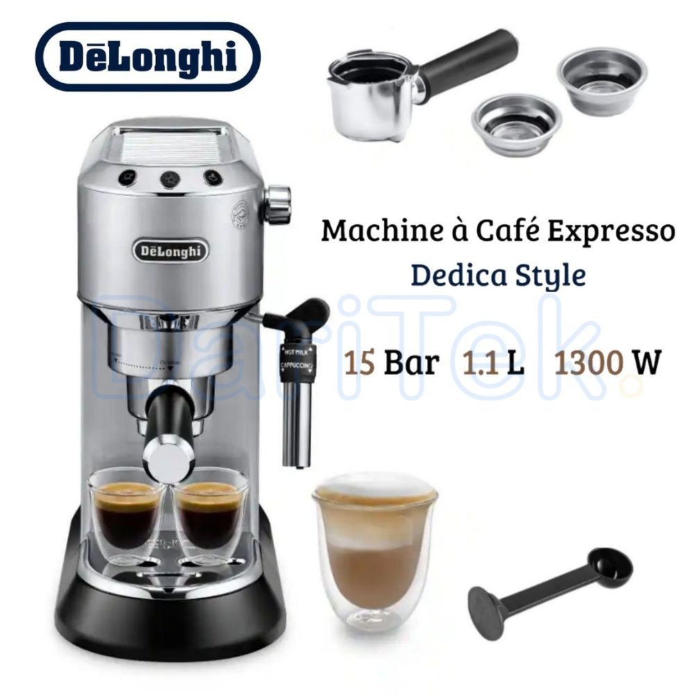 Machine à Café Espresso DELONGHI 15 bars 1300W 1.1 Litres - Dedica Style EC685.M