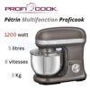 Robot Pétrin Multifonction 8 Vitesse 5L 3kg 1200W - Proficook PC-KM 1197 – Image 2
