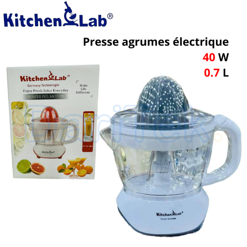 Presse Agrumes Électrique KitchenLab 0.7 L 40 W Bidirectionnel - KT-CJ-001