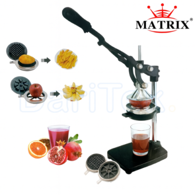 عصارة حمضيات يدوية 3 في 1 Matrix مع قاطع بطاطس وفواكه احترافي - MX-1662 DariTek