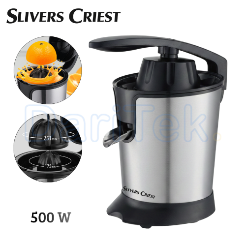Presse Agrumes Électrique à Levier Slivers Criest 500 W 400 mL avec 02 Cônes et Rotation Bidirectionnelle - SC-Y4402