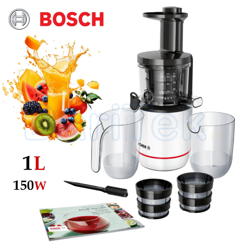 Extracteur De Jus Électrique Bosch 150 W 1 L avec 2 filtres - VitaExtract Slow Juicer MESM500W