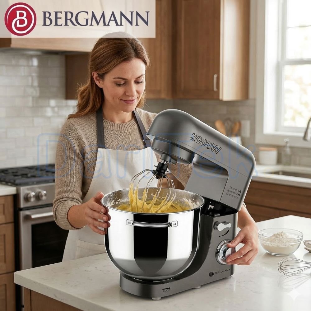عجانة بخطافين مزدوجين بقدرة 2000 واط وسعة 8 لترات 4 كغ - Bergmann BSM 3500 - الصورة 4