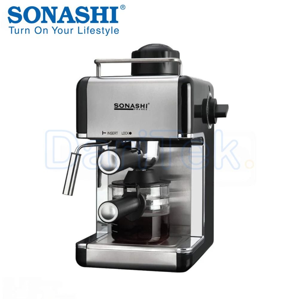 Cafetière Sonashi 800W 3.5 Bars pour Café et Cappuccino 4 Tasses - SCM-4978