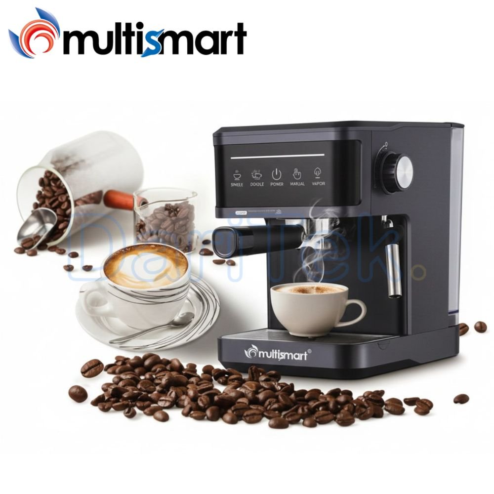 Cafetière Expresso Multismart à Bras Tactile 850W 20 Bars 1.8L - MS-CF1121