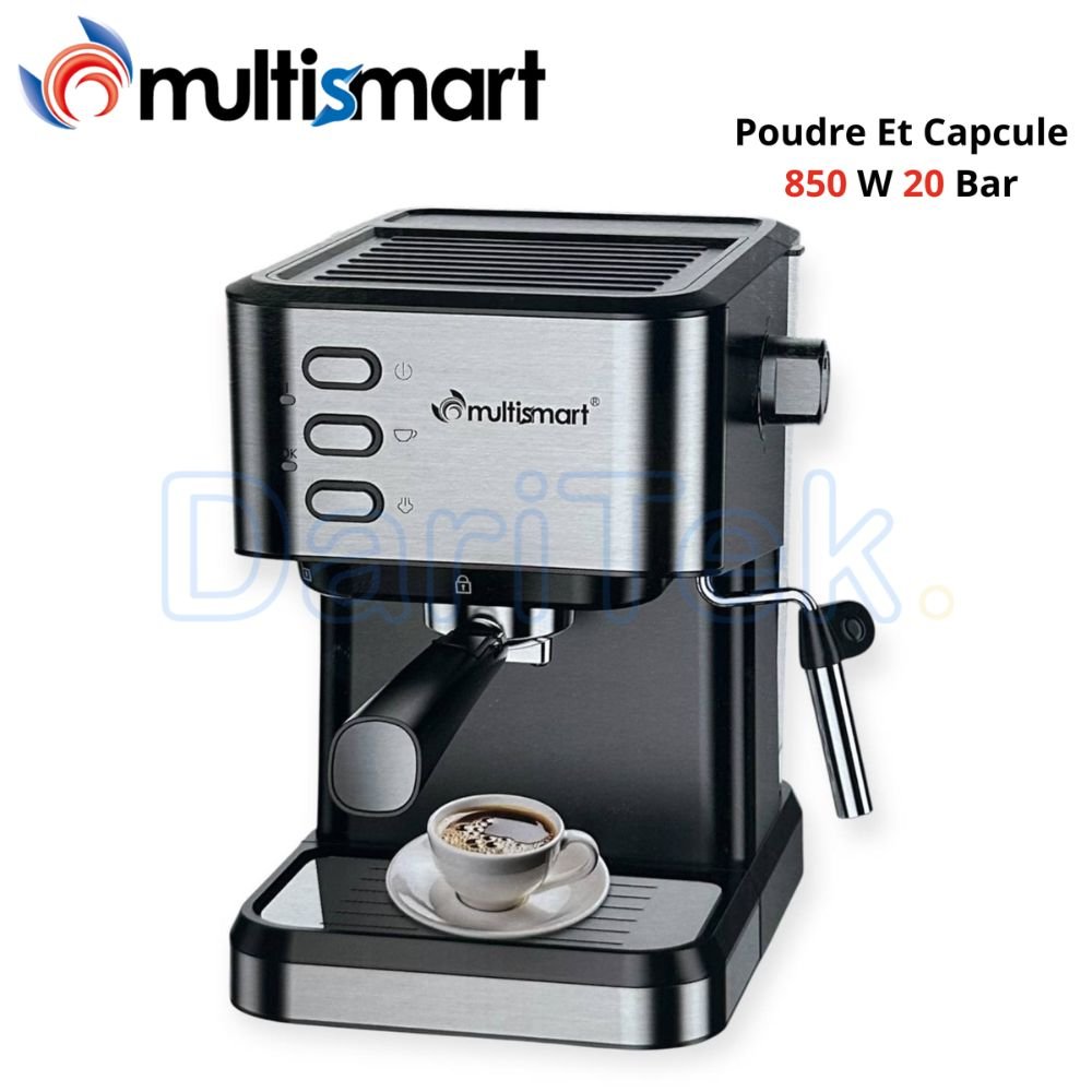 Machine à Café Multismart à Bras 3 En 1 Poudre Et Capsule 850W 20 Bars - CF2201