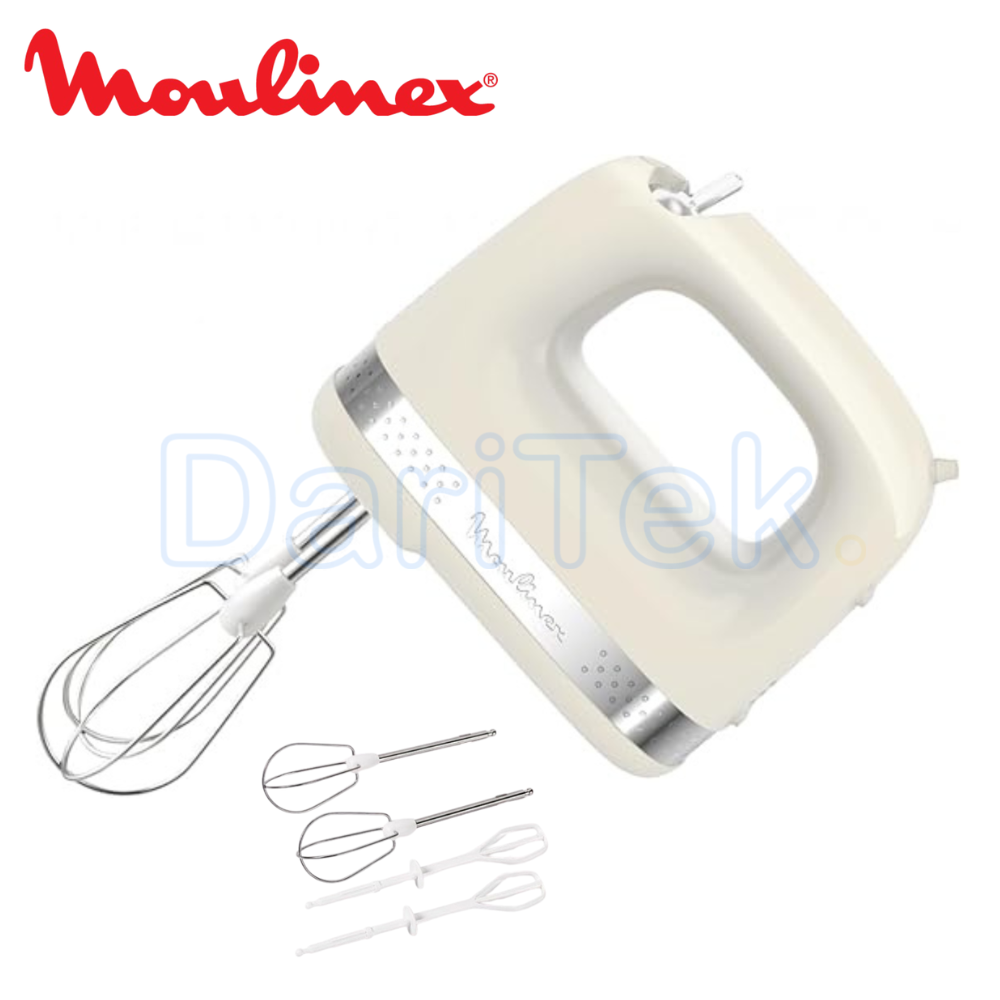 Batteur à Main Electrique 200W 2 Vitesses Moulinex Soleil Ivoire HM211A11