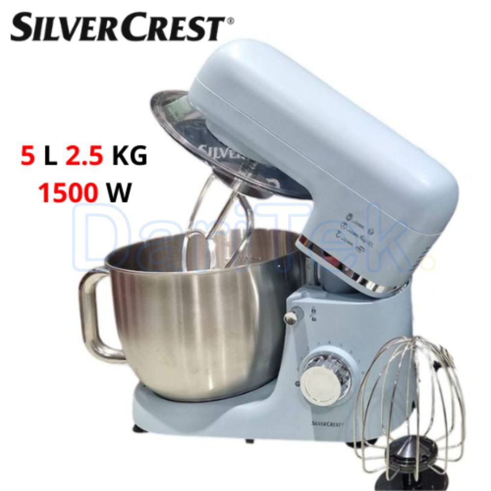 Robot Pétrin Multifonctions 1500W 5L 8 Vitesses - SilverCrest TM1101A05 – Image 2