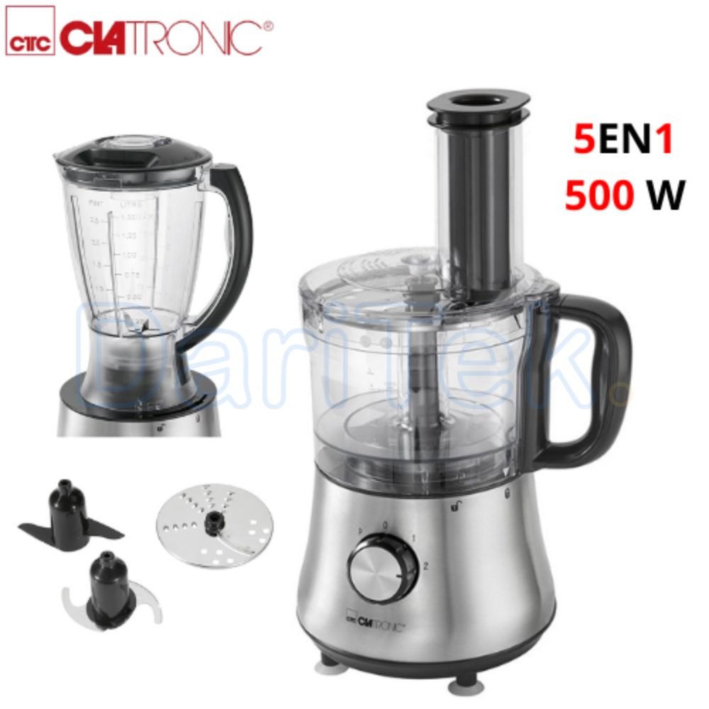 Robot Multifonction 5 EN 1 - 500W 1L avec Bol 1.5L CLATRONIC KM 3646