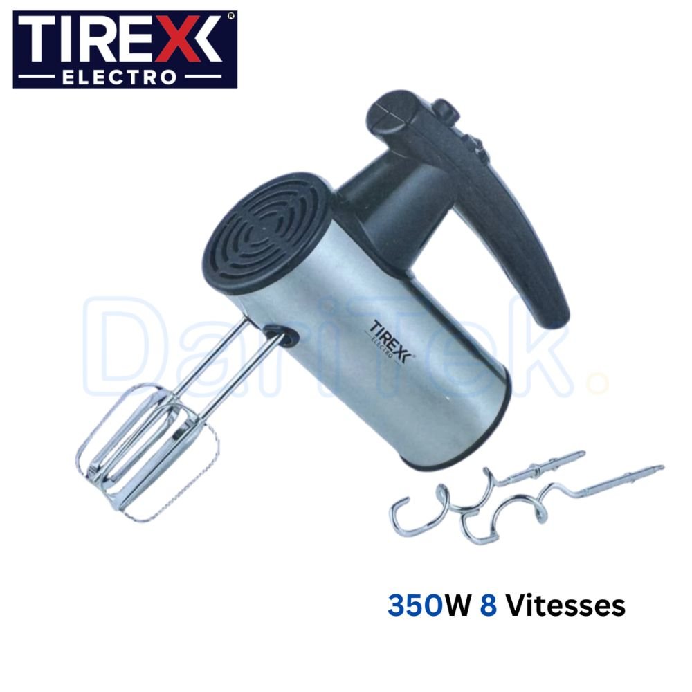 خلاط يدوي كهربائي 350 واط 8 سرعات مع وظيفة توربو – Tirexx BTX 350