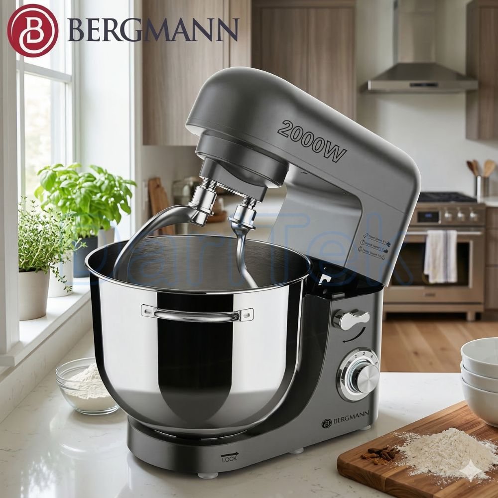 عجانة بخطافين مزدوجين بقدرة 2000 واط وسعة 8 لترات 4 كغ - Bergmann BSM 3500 - الصورة 3