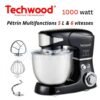 Robot Pétrin Multifonction 6 Vitesse 5 L 1000W - Techwood TRO 1056 DariTek