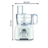 Robot Multifonction 800W 2.2L - 25 Fonctions avec 7 Accessoires - Moulinex DoubleForce Compact FP544111 DariTek