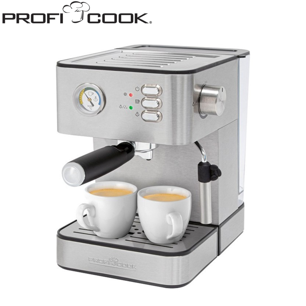 Machine A Café A Bras Proficook 20 bars 850 W Avec Aiguille De Température - PCES1209